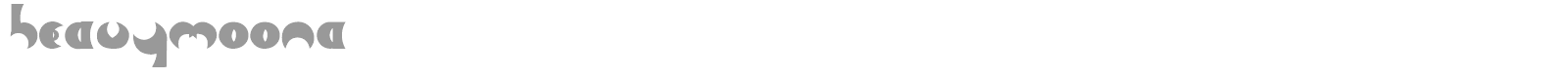 Heavy Moon A font preview